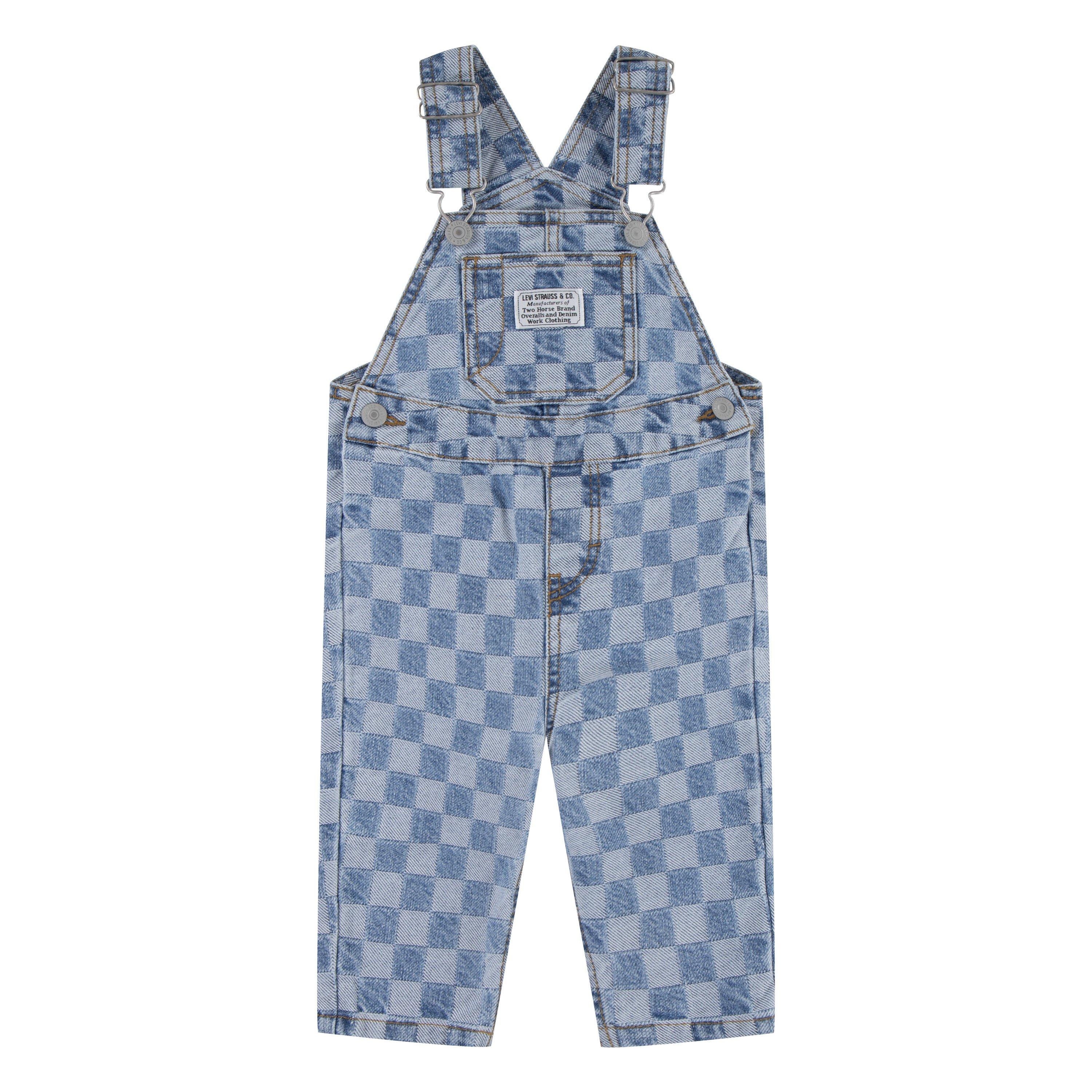 Levi's Baby Boys' Checkerboard Textured Denim Overalls - CHECKERBOARD